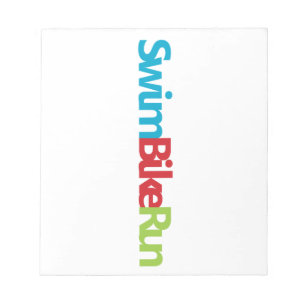 Triathlon cool logo for all sport lovers notepad