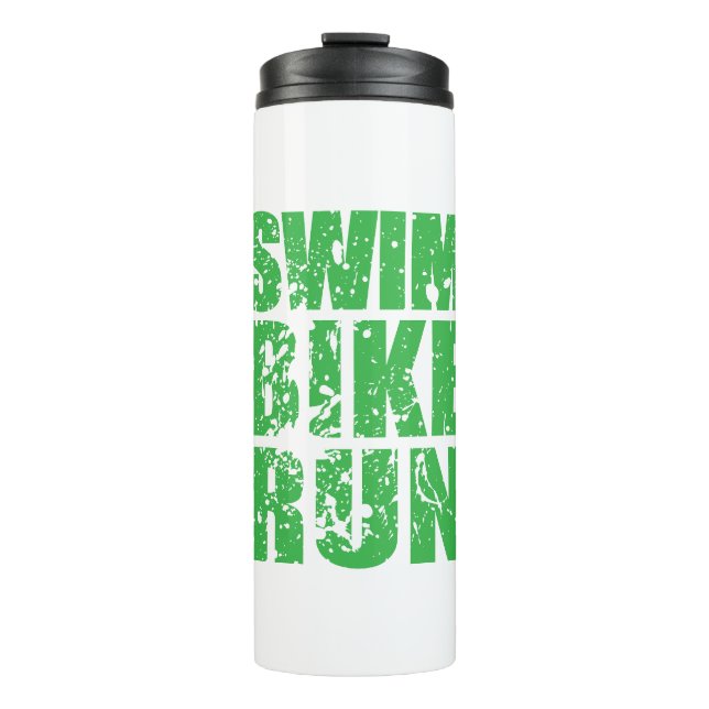 Triathlon cool logo for all sport lovers thermal tumbler (Front)