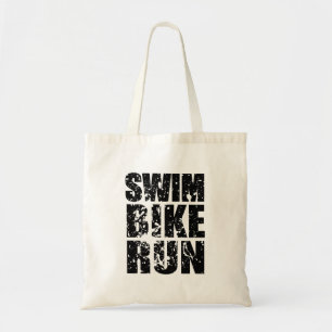 Triathlon cool logo for all sport lovers tote bag