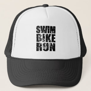 Triathlon cool logo for all sport lovers trucker hat