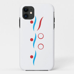 Triathlon cool logo illustration iPhone 11 case
