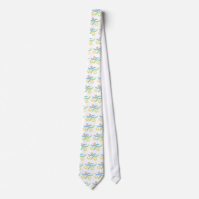 Triathlon cool logo tie (Front)