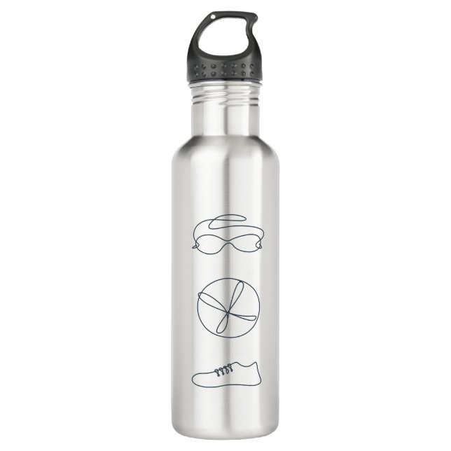 Triathlon cool new design 710 ml water bottle (Front)