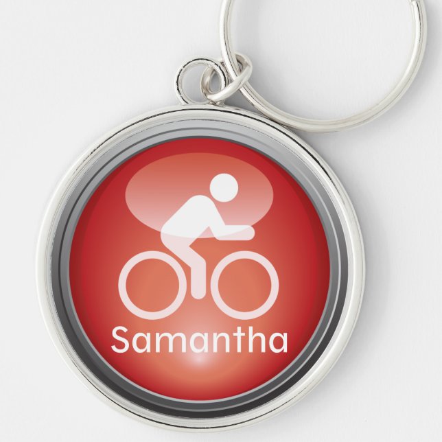 Triathlon CYCLE Customised Keychain (Front)