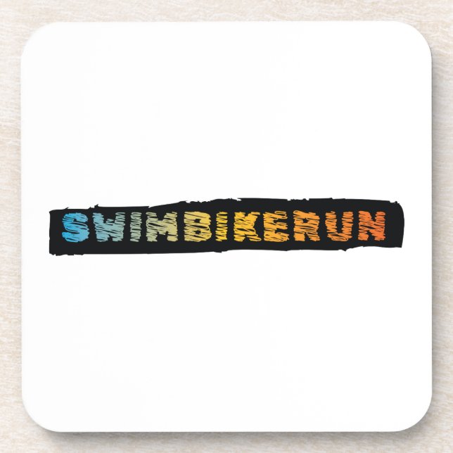 Triathlon design coaster (Front)