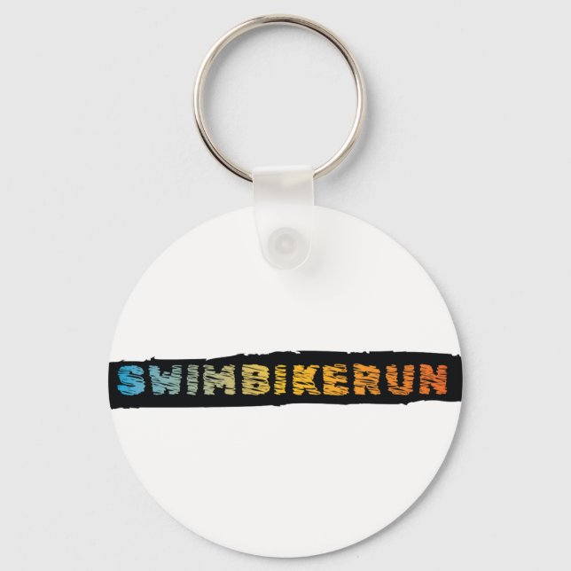 Triathlon design key ring (Front)