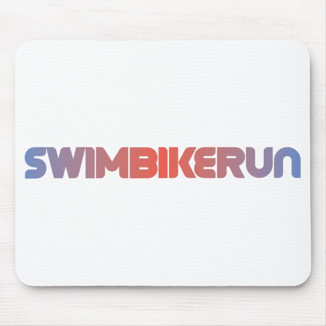 Triathlon design mouse pad (Front)