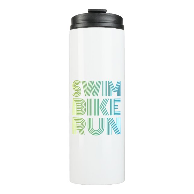 Triathlon design thermal tumbler (Front)