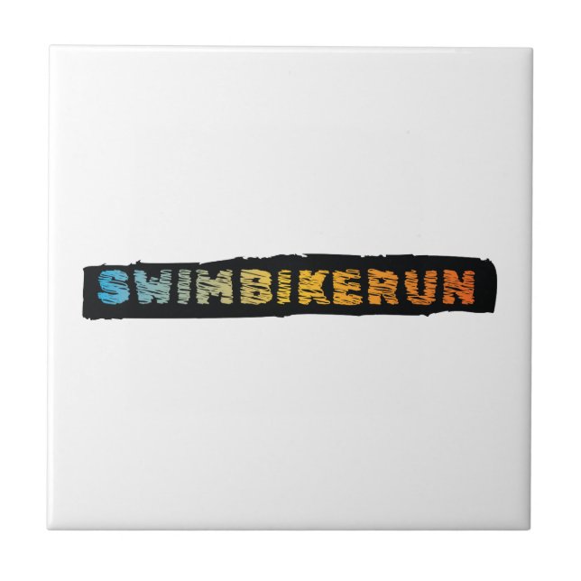 Triathlon design tile (Front)