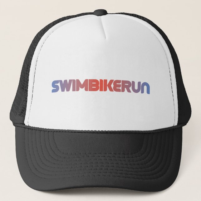 Triathlon design trucker hat (Front)