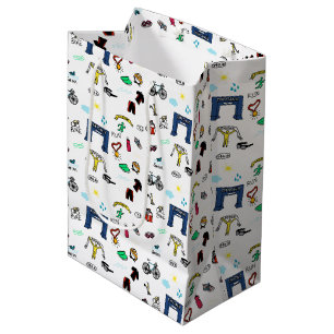 Triathlon Doodles Gift Bag