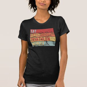 Triathlon - Eat Sleep Triathlon Repeat T-Shirt