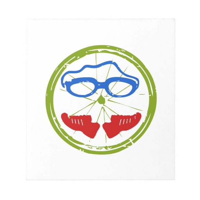 Triathlon Face Notepad (Front)