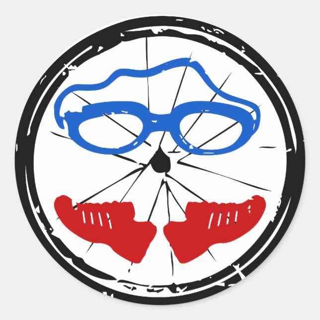 Triathlon Freak logo Classic Round Sticker (Front)