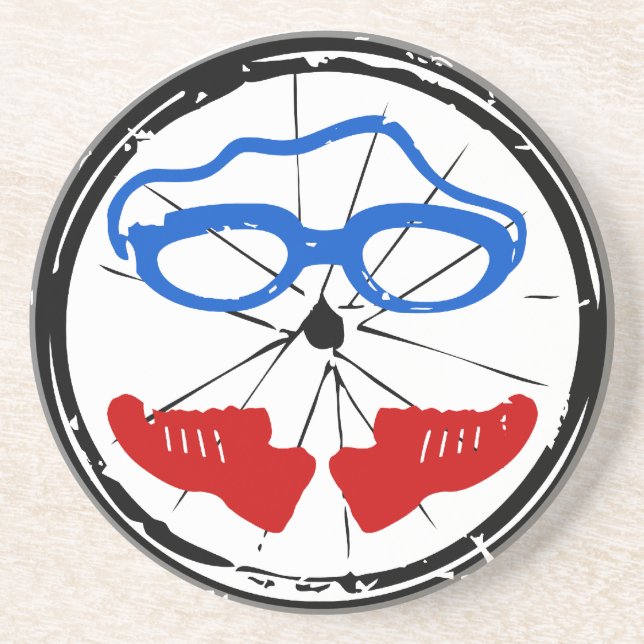 Triathlon Freak logo Coaster (Front)