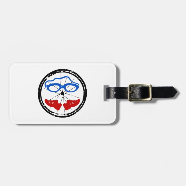 Triathlon Freak logo Luggage Tag (Front Horizontal)
