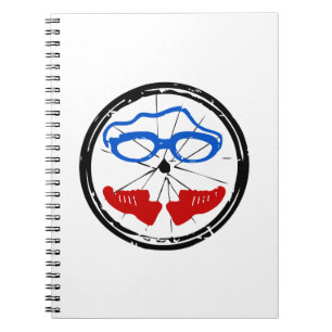 Triathlon Freak logo Notebook