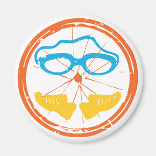 Triathlon fun design magnet