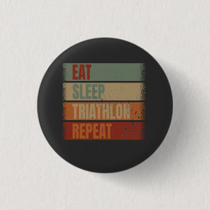 Triathlon Funny 3 Cm Round Badge