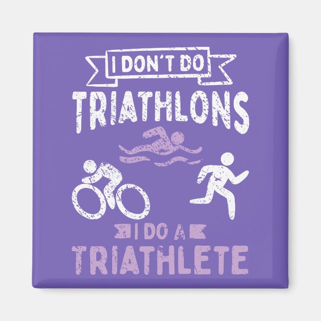 Triathlon Funny  Magnet (Front)