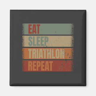 Triathlon Funny Magnet