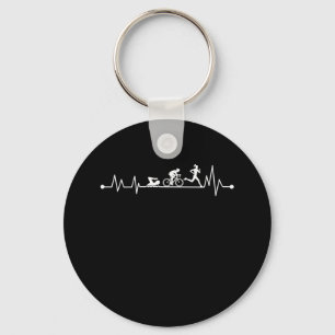 TRIATHLON HEARTBEAT T SHIRT KEY RING