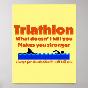 Triathlon Humour Print