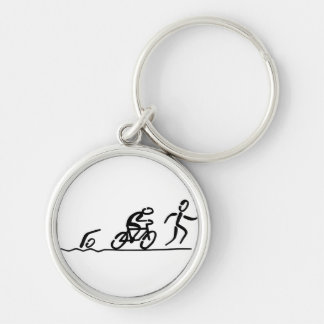 Triathlon key key ring