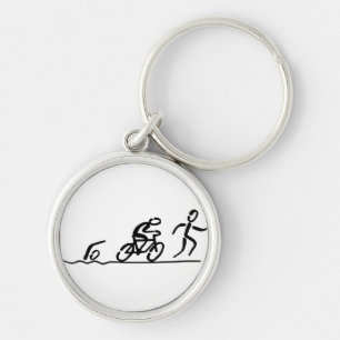 Triathlon key ring