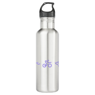 Triathlon light purple logo 710 ml water bottle
