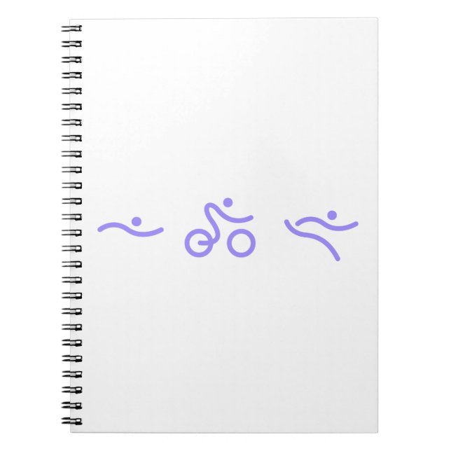 Triathlon light purple logo notebook (Front)