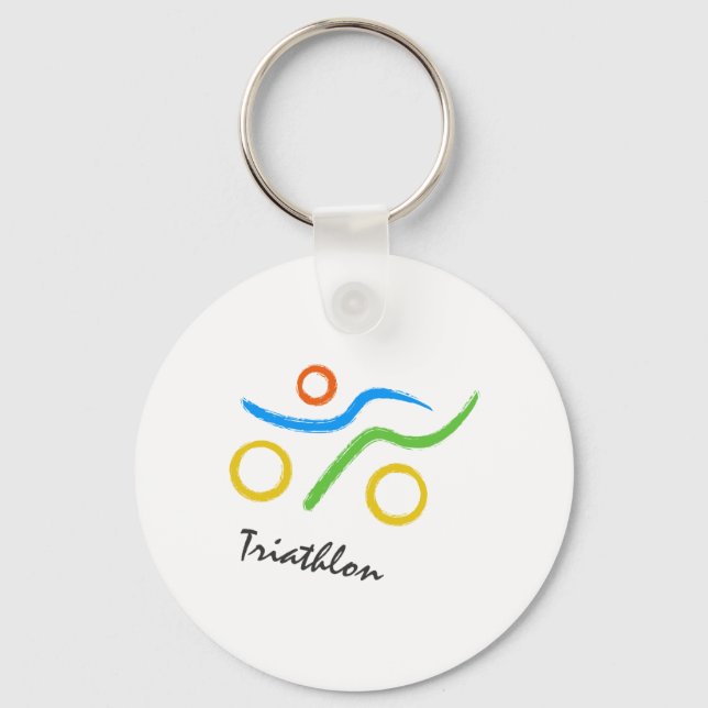 Triathlon logo key ring (Front)