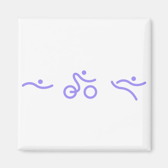Triathlon logo magnet (Front)