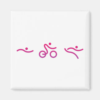 Triathlon logo magnet