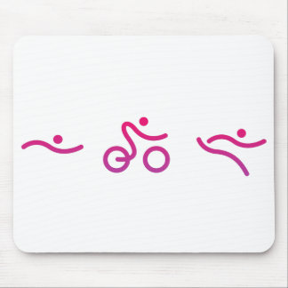 Triathlon logo mouse pad