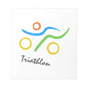 Triathlon logo notepad