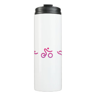 Triathlon logo thermal tumbler
