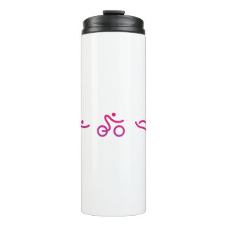 Triathlon logo thermal tumbler