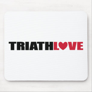 Triathlon Love for swimmers, Cyclers and Runners Mouse Pad