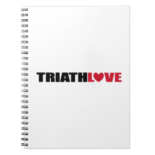 Triathlon Love for swimmers, Cyclers and Runners Notebook