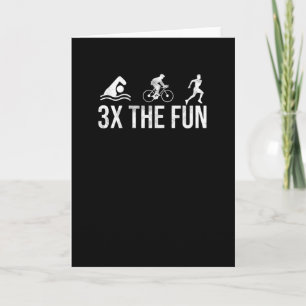 Triathlon Lover Gifts Triathlete Endurance Sports Card
