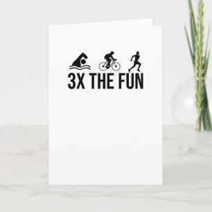 Triathlon Lover Gifts Triathlete Endurance Sports Card