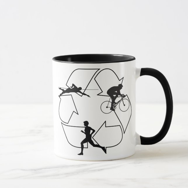Triathlon Man Mug (Right)
