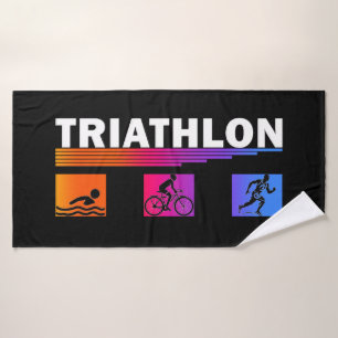 Triathlon: Mastering the Swim, Bike, Run Bath Towel
