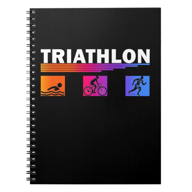 Triathlon: Mastering the Swim, Bike, Run Notebook (Front)