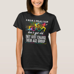 Triathlon Men Women Triathletes Swim Bike Run T-Shirt