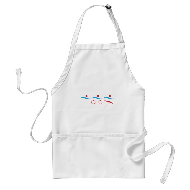 Triathlon modern cool logo standard apron (Front)