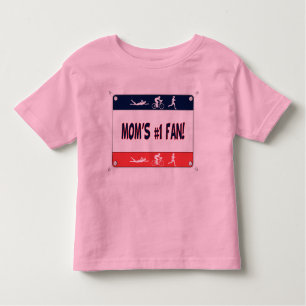 Triathlon Mum's #1 Fan Toddler T-Shirt