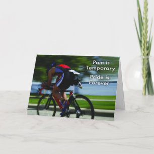 Triathlon - Pain is Temporary Card