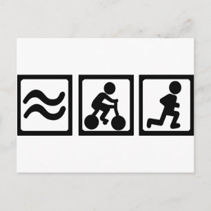 Triathlon Postcard